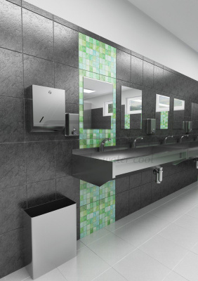 Нержавеющее подвесное мусорное ведро SLZN 23X арт: 75236 Sanela Чехия (фото, схема)