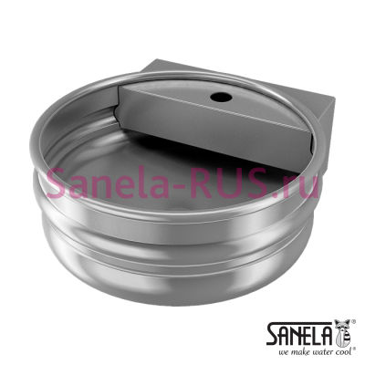 Нержавеющий KEG умывальник подвесной SLUN 77A арт: 93775 Sanela Чехия (фото, схема)