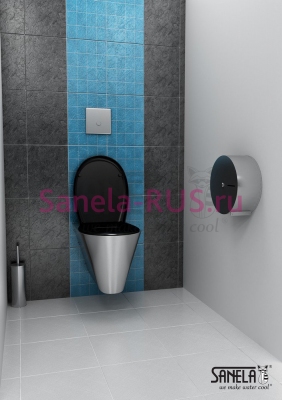 Пьезо кнопка смыва унитаза SLW 01PB арт: 14010 Sanela Чехия (фото, схема)