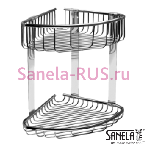 Нержавеющая двойная угловая полка SLZD 29 Нержавеющая двойная угловая полка SLZD 29