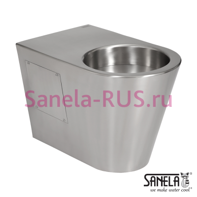 Нержавеющий напольный унитаз SLWN 30 арт: 94302 Sanela Чехия (фото, схема)