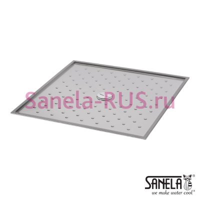 Нержавеющий душевой поддон 90x90 SLSN 08 арт: 92080 Sanela Чехия (фото, схема)